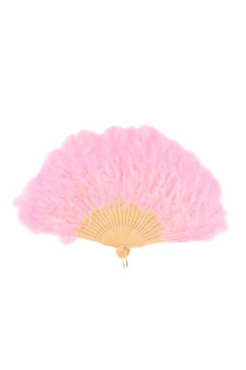 KIMU® Waaier Luxe Roze Fan Veertjes Dons Lichtroze Handwaaie, Kleding | Dames, Ophalen of Verzenden, Nieuw