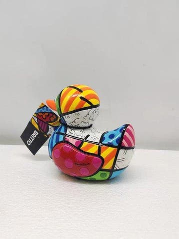Romero Britto (1963) - sculptuur, Romero Britto Happy Duck -