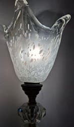 Superbe Lampe Art déco - Lampe de table - Cristal, Verre