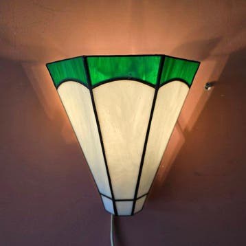 Tiffany stijl wandlamp - Lampe murale - Vitrail