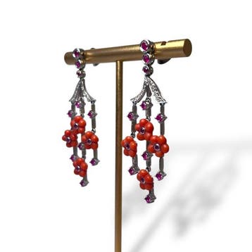 Boucles doreilles - 18 carats Or blanc, Nieuw