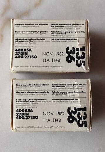 Agfa, Ilford, Kodak, Samsung 9x 35mm Films Pellicule vierge