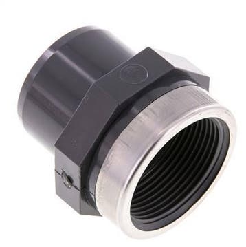 Raccord PVC mâle femelle 50mm x femelle Rp 1-1/2 (en, Verzenden