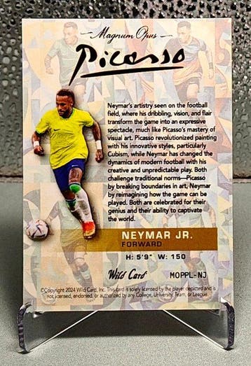 2024 Wild Card Picasso True 1/1 Neymar Jr. Jedyny w swoim, Nieuw