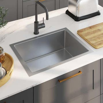 vidaXL Gootsteen handgemaakt roestvrij staal, Huis en Inrichting, Keuken | Keukenelementen, Verzenden, Nieuw