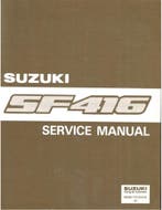 1991 SUZUKI SWIFT WERKPLAATSHANDBOEK ENGELS