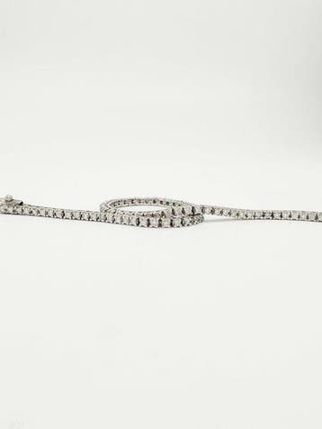 Armband - 18 karaat Witgoud Diamant (Natuurlijk), Nieuw