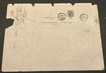België 1865/1866 - Leopold I Profiel : Collectie brieven 10c, Gestempeld