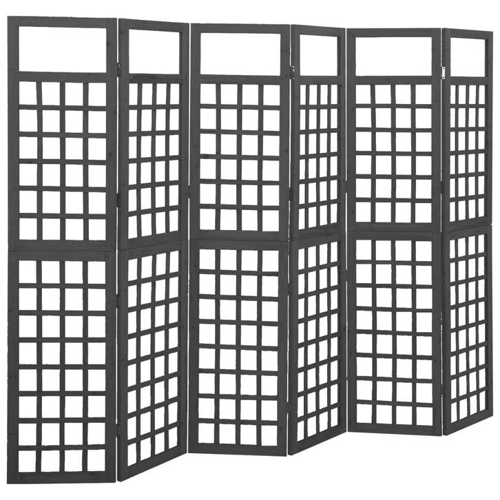 vidaXL Kamerscherm/trellis met 6 panelen 242,5x180 cm, Maison & Meubles, Accessoires pour la Maison | Autre, Envoi