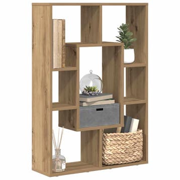 vidaXL Boekenkast 63x20x90 cm bewerkt hout artisanaal, Verzenden, Nieuw