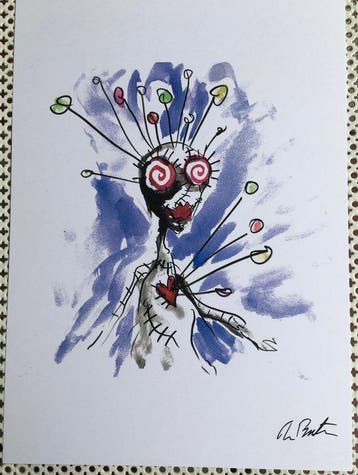 Tim Burton il Labirinto - - Film rekwisiet Ondertekende, Nieuw