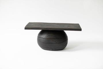 Ros Khavro - Bijzettafel - eik - Uniek - Japandi-stijl