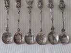 Cuillère (6) - Six cuillères antiques en argent, avec, Antiquités & Art