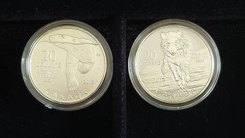 Canada. 20 Dollars 2012-2013 Polar Bear + Grey Wolf (2