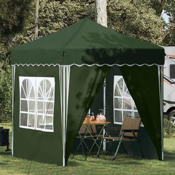vidaXL Pop-up Feesttent 195 x 195 x 245 cm Groen Oxford Stof, Verzenden