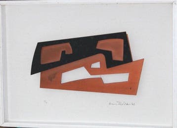 Hans Richter (1888-1976) - Senza titolo - legno su carta