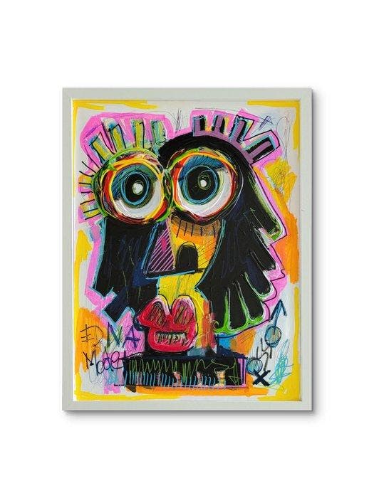 Denis OSSO (1965) - Edna Mode - unique original - Avec Son, Antiek en Kunst, Kunst | Schilderijen | Modern