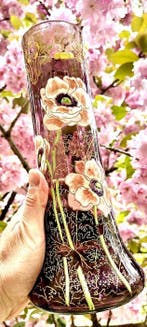 LEGRAS (1839-1916) - Vaas - Zeldzame grote vaas met een, Antiquités & Art