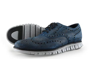 Cole Haan Veterschoenen in maat 40 Blauw, Verzenden, Veterschoenen
