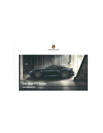 2020 PORSCHE 911 TURBO HARDCOVER BROCHURE DUITS