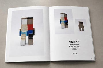 Wxyz - sculptuur, 322-1 - 90 mm - Keramiek-Steengoed -