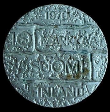 Finland. 10 Markkaa 1970 / 100th Anniversary of Birth of, Gestempeld
