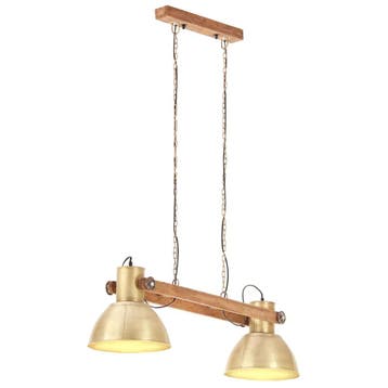vidaXL Hanglamp industrieel 25 W E27 109 cm messingkleurig, Verzenden
