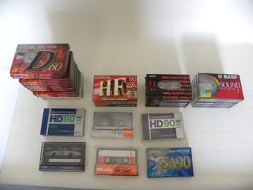 TDK, BASF, Sony, Philips, Sound & Vision, Hema - D60 - D90 -, Audio, Tv en Foto, Nieuw