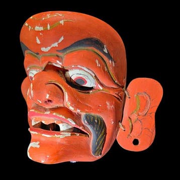 Antic original Mask from Java - Diorama
