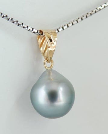 Sans prix de réserve - Pendentif - 18 carats Or jaune Perle