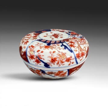 Doos - Porselein - Imari dekseldoos, Antiek en Kunst