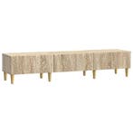 vidaXL TV Kast 147 x 34,5 x 30 cm Sonoma Eiken Bewerkt hout, Huis en Inrichting, Kasten |Televisiemeubels, Verzenden, Nieuw