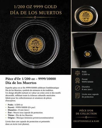 Mexico. Día de los Muertos, 1/200 Oz (Zonder minimumprijs)
