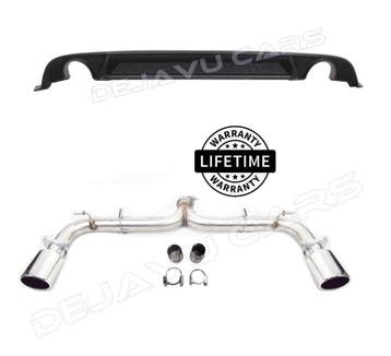 GTI Look Uitlaat Systeem + Diffuser voor VW Golf 7.5 FL, Auto diversen, Ophalen of Verzenden