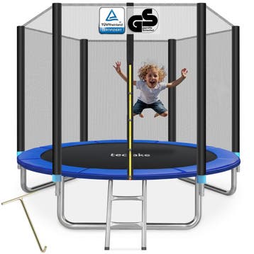 Trampoline Garfunky met veiligheidsnet - 244 cm, Verzenden, Nieuw