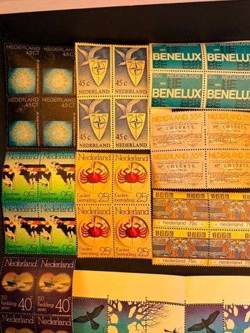 Pays-Bas et outre-mer 1970/1980 - Gros lot de timbres (529
