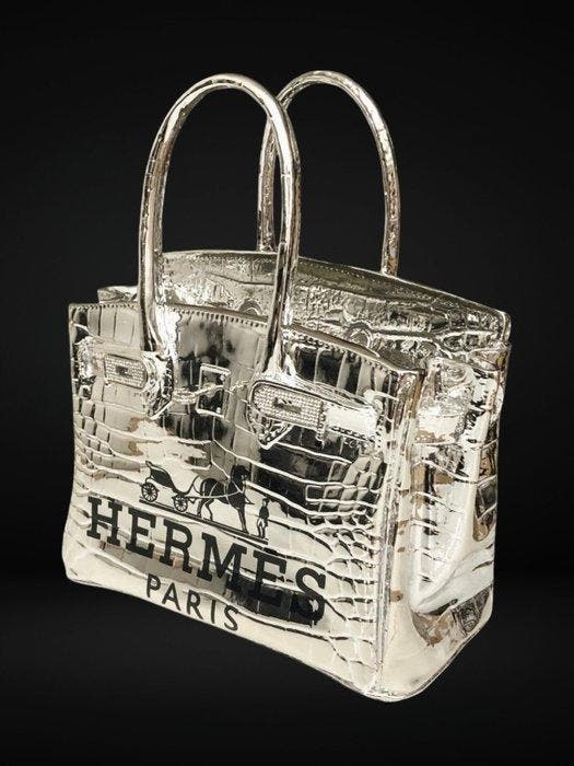 GF Exclusives - Hermès Birkin Bag Sculpture Artwork By: GF, Antiquités & Art, Art | Peinture | Moderne