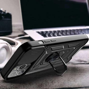 iPhone 13 Mini - Armor Hoesje met Kickstand en Camera, Verzenden, Nieuw