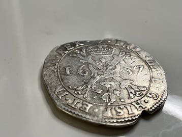 Spaanse Nederlanden. Felipe IV. Patagon Brabante 1637,