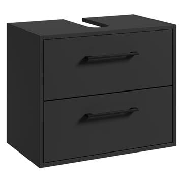 Wastafelkast Florence 60 x 35 x 47 cm - Mat Zwart, Huis en Inrichting, Verzenden, Nieuw