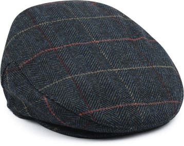 Barbour Wilkin Flat Cap Herringbone Donkergroen maat L Heren, Kleding | Heren, Hoeden en Petten, Verzenden, Nieuw, Barbour