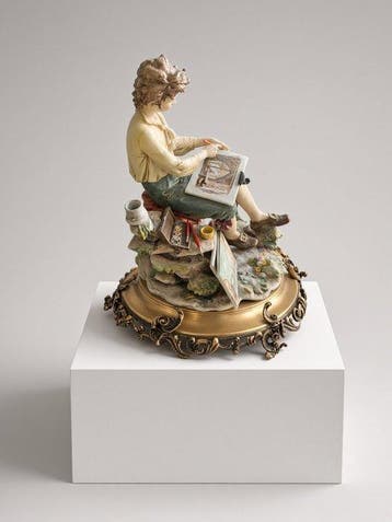 Triade, Capodimonte - Beeldje - Figurine of a Young Artist, Antiek en Kunst