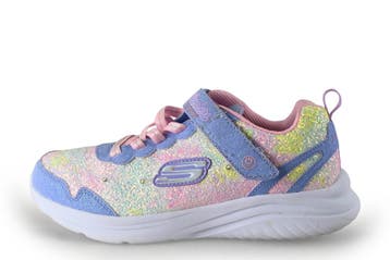 Skechers Sneakers Meisjes in maat 35 Blauw, Enfants & Bébés, Vêtements enfant | Chaussures & Chaussettes, Verzenden, Schoenen
