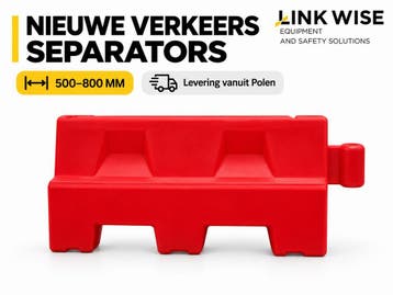 Nieuwe verkeersseparators 500–800 mm – levering BE