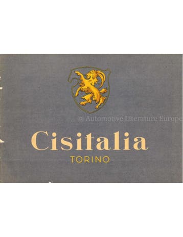 1947 CISITALIA PROGRAMMA BROCHURE ITALIAANS