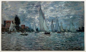 Claude Monet (1840-1926) - Les Barques Regates à Argenteuil