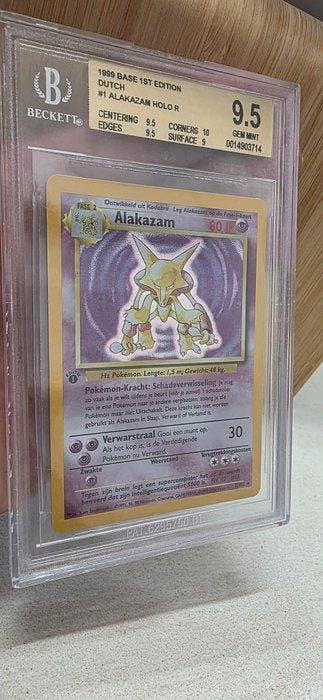 Pokémon - 1 Graded card - Alakazam, 1999 Pokémon Base Set, Hobby en Vrije tijd, Verzamelkaartspellen | Pokémon