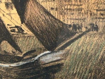 Francis Garat (1853–1914) - Marine - Barques de pêche à, Antiquités & Art