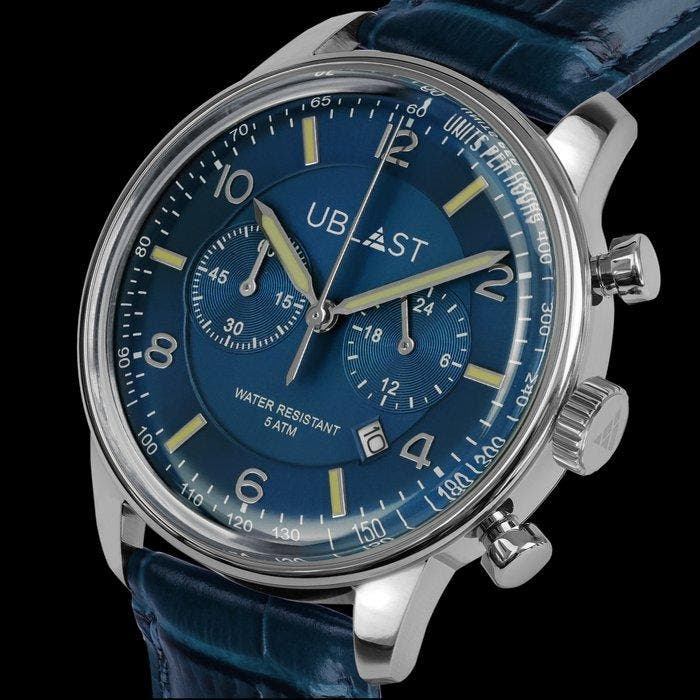 Ublast - Elegant Chronograph - REF. UBELCH40BU - Homme -, Bijoux, Sacs & Beauté, Montres | Hommes