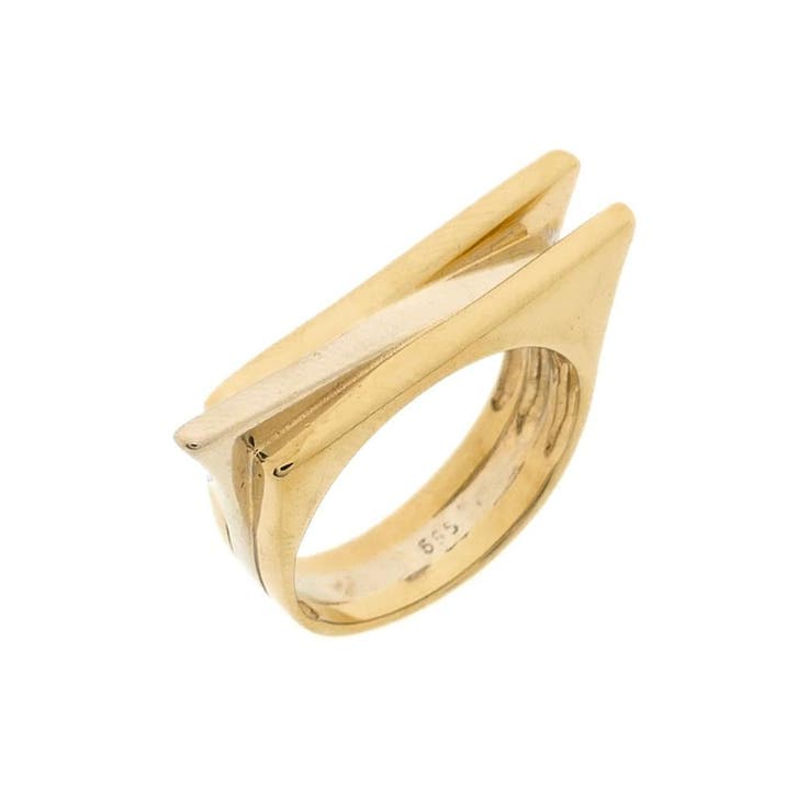 Bicolor gouden ring, Bijoux, Sacs & Beauté, Bagues, Enlèvement ou Envoi